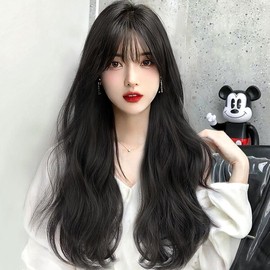 tree Sister's Wig Loose Wave Long Hair Full Wig (Black) / 언니네 가발 루즈 웨이브 긴머리 통가발(블랙)