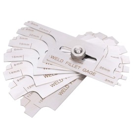 MG-11 Bridge Cam Welding Gauge, Stainless Steel Precise Welding Gauge, Inch & Metric, Made of Stainless Steel, Etched, Applicable to Boilers, Bridges, Shipbuilding, Pressure