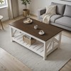 YESHOMY Farmhouse Coffee Table, Coffee Tables for Living Room, Farmhouse