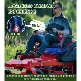 ELITEWILL Seat Suspension for Zero Turn Mower W/Seat Slider Fit for John Deere, Hustler, Z TRAK, Kubota, Exmark Mower Tractor