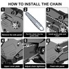 [5 Pack] 4 Inch Mini Chainsaw Chain Replacement Saw Chain