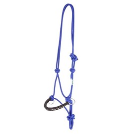 USG 15050024 Knot Headcollar Braided Nose Band with Rhinestones Royal Blue Shetland Pony