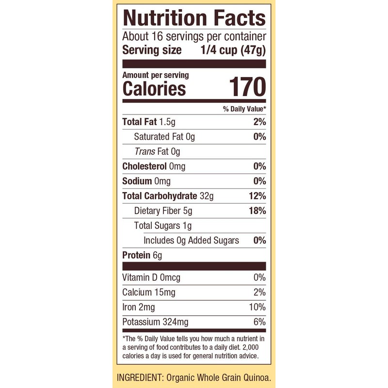 BOBS RED MILL REGULAR QUINOA WHOLE 26 OZ - 0039978063231