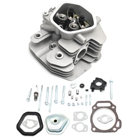Anxingo Cylinder Head Kit with Valve Cover Rockers Spark Plug, Replacement for Honda GX340 GX390 11HP 13HP Engine and Power Equipment