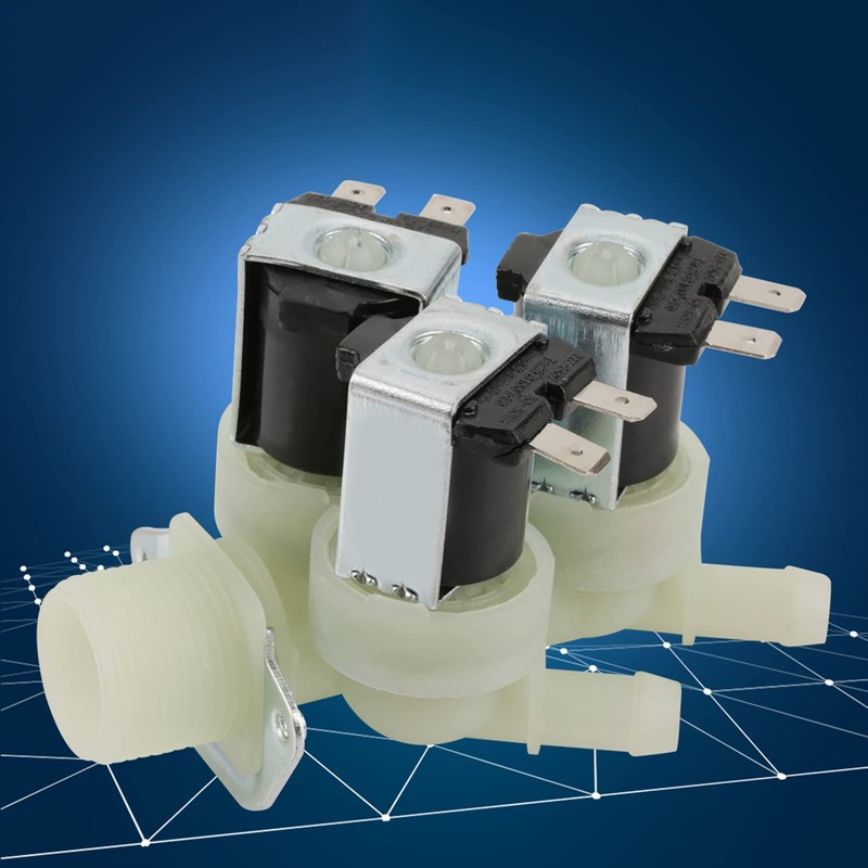 AC 220V Three Way Inlet Solenoid Valve, G3/4 Port Thread