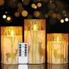 Homemory Christmas Flickering Flameless Candles with Remote Timer, Gold Deer