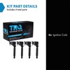 TRQ Ignition Coil Set 4 Piece Compatible with 2017-18 Alfa