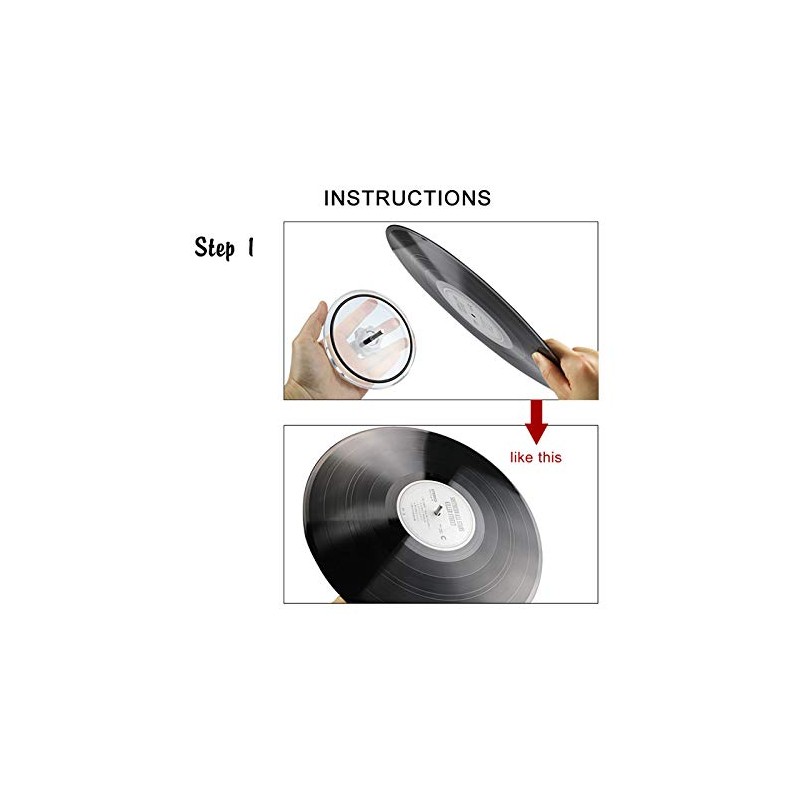 Vinyl Record Label Protector Acrylic Glass Protected