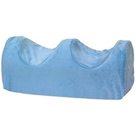 Skil-Care Thigh Elevator with Scoop Cutouts, Small/Medium, 20”L x 7”H for Improved Leg Positioning, Pressure Relief, and Post-Surgery Recovery, Blue, Small to Medium, 555040