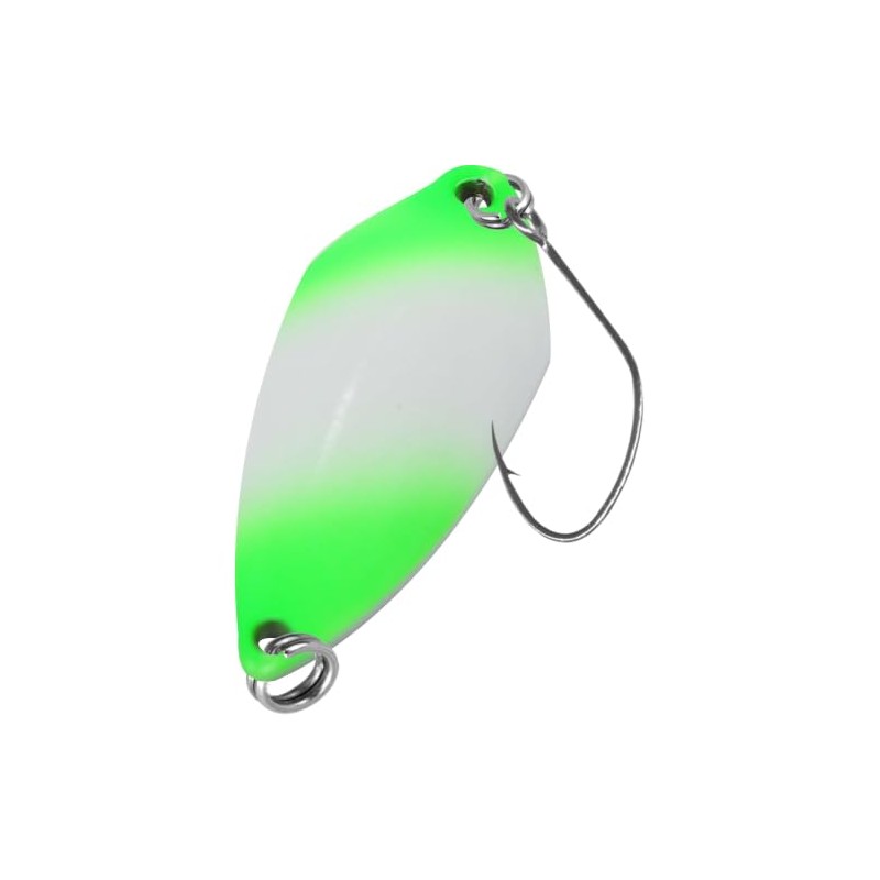 FTM Spoon Tremo 0.9 g Neon Green Lumi/Black with Glitter