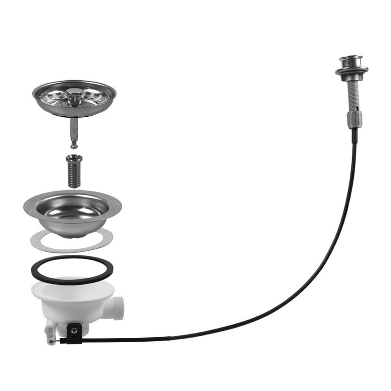 Sarini Strainer Basket Eccentric Valve with Rope Rotary Eccentric Drain