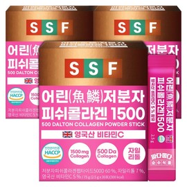 Pure Food Low Molecular Fish Collagen 1500, 75g, 3 pieces / 순수식품 저분자피쉬콜라겐 1500, 75g, 3개