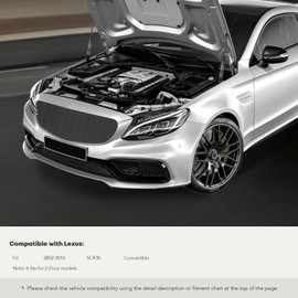 Set of 2 Front Hood Lift Supports Struts Gas Shock Spring Replacement for 2002-2010 Lexus SC430 Convertible