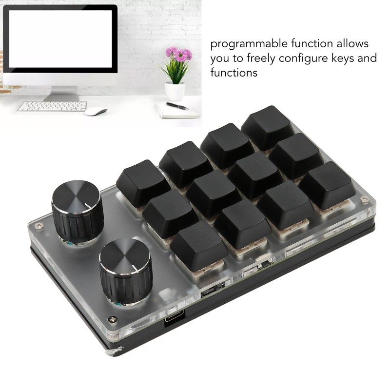 Mini Keypad Knob Design Red Switch Dual Mode Plug and