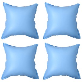 YLIEHS Inflatable Winter Air Pillows for Ground Pool Cover, Durable PVC Material, Set of 4, Blue