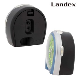 LANDEX YT5268BU Alarm Clock, Everyview, Non-Radio, Continuous Second Hand, Constant On, Light Collecting, Blue