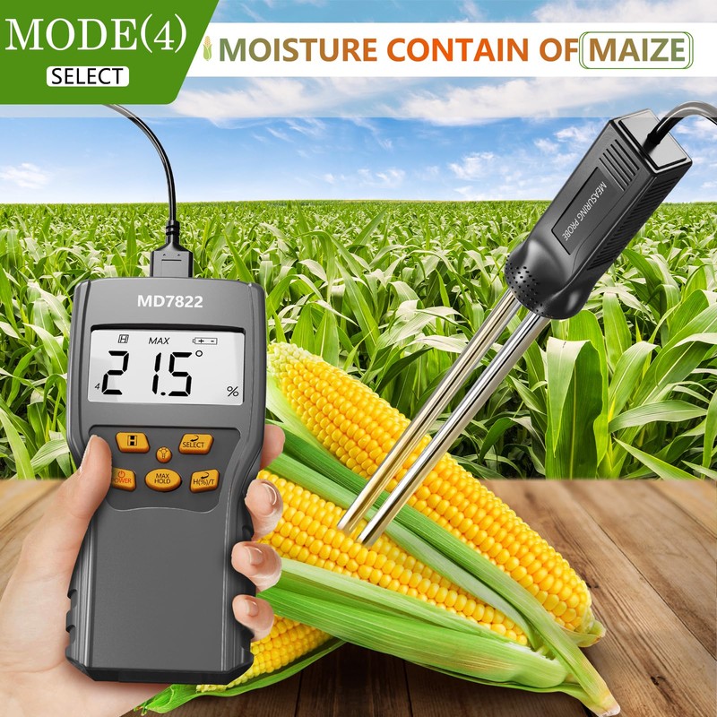 Kereinpo Grain Moisture Meter Precise & Fast Measurements Grain Moisture