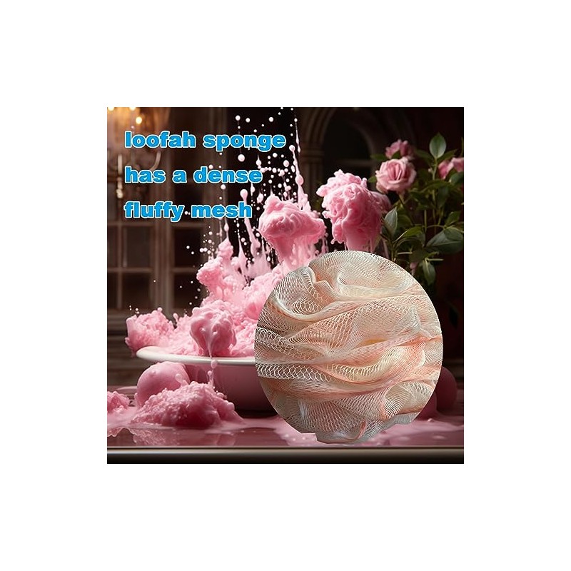 Esponja Lufa Exfoliante Baño Paquete Individual Rosa Unidad Azul Oscuro