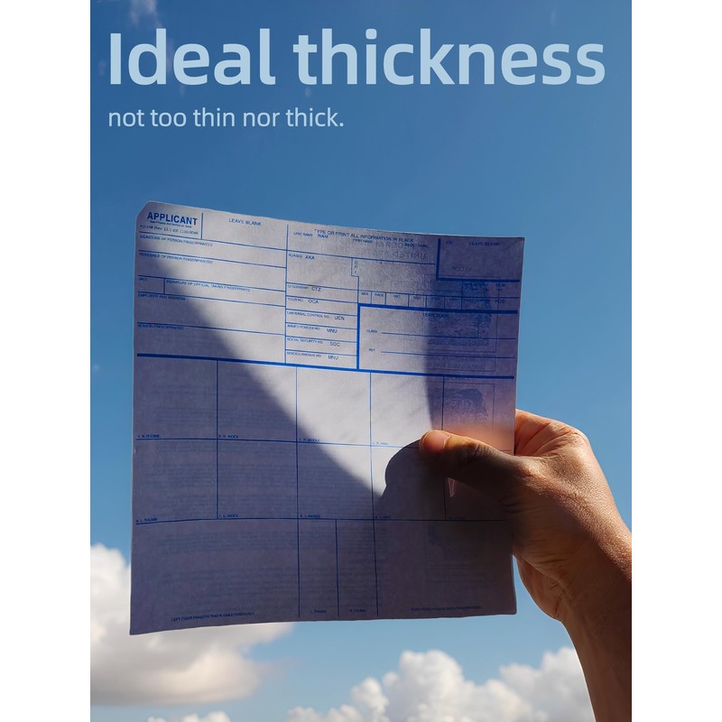 prismite Fingerprint Cards, Applicant FD-258 (5 Pack)