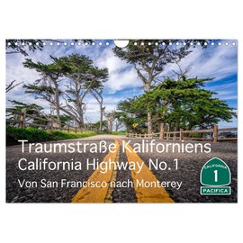 Dream Street California Highway No.1 (Wall Calendar 2026 DIN A4 Landscape), CALVENDO Monthly Calendar