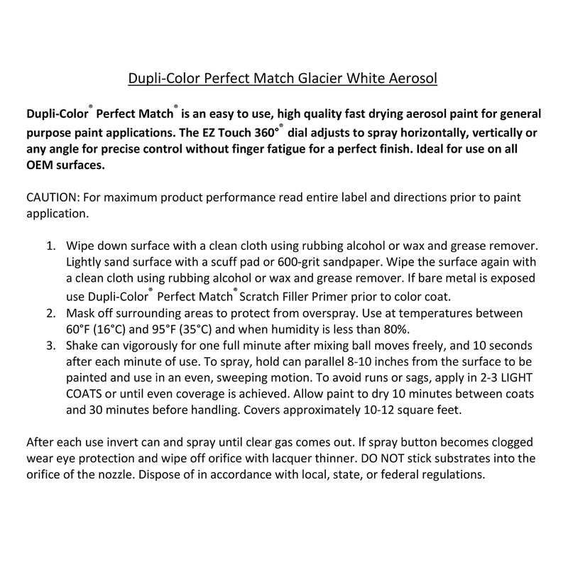 Dupli-Color BSU1344 Exact Match Touch-Up Paint - 8 fl. oz.