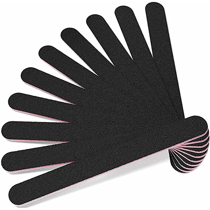15pcs Nail Files 100/180 grit,Double-Sided Emery Board Professional Nail Styling