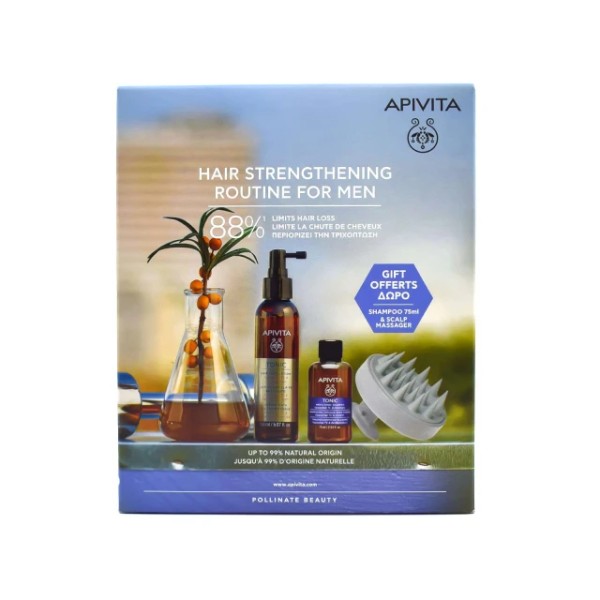 Apivita Hair Loss Lotion 150ml + Men's Tonic Shampoo 75ml