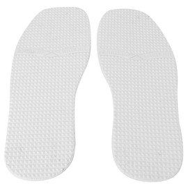 A Pair Non-Slip Shoe Sole Protectors,Leather Shoes,Wear Resistant Shoes Repairing Tool Raised Grain Rubber Anti Skid Sole Accessory DIY Shape Sole for Replacement and Repair(White)