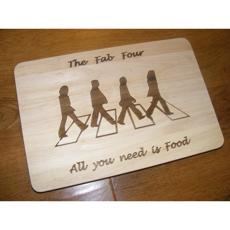 The Beatles Fab Four 4 Chopping Cutting Cheese Board Place