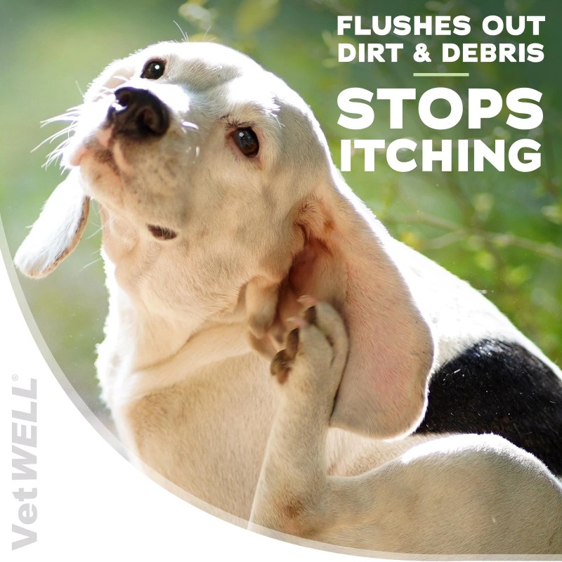 VetWELL Ear Cleaner for Dogs and Cats - Otic Rinse