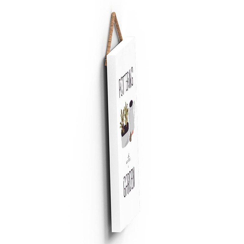 Global Designs Pottering Garden Theme Gift Idea Hanging Plaque