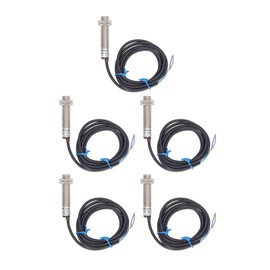 5PCS Proximity Sensor NPN Aluminum Alloy Sensitive Hall Switch Sensor for Pneumatic 6‑30VDC