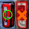 Deliciousticker For 21-25 Ford Bronco Tail Light Rear Side Marker
