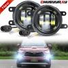 CHUSYYRAY Fit Toyota Highlander 2014-2020 Front Bumper LED Fog Lights
