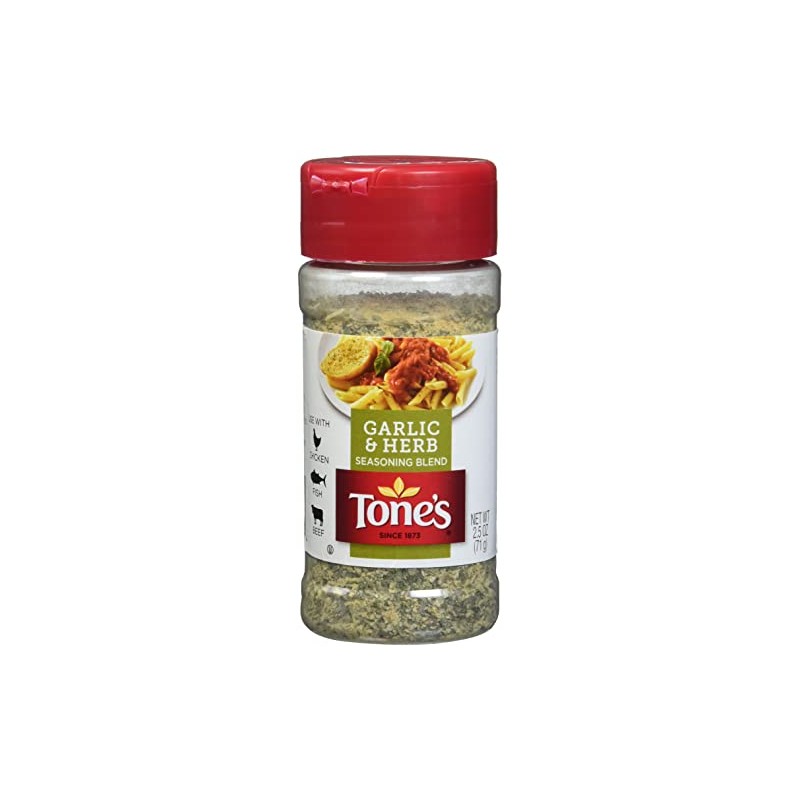 Tone's Garlic & Herb Seasoning Blend, 2.50 Ounce