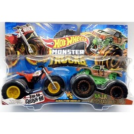 Monster Trucks Tri to Crush Me Vs Baja Buster (1:64 Scale Double Pack)