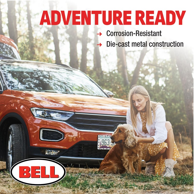 Bell Automotive 22-1-46104-8 Paw Prints License Plate Frame, Corrosion Resistant,