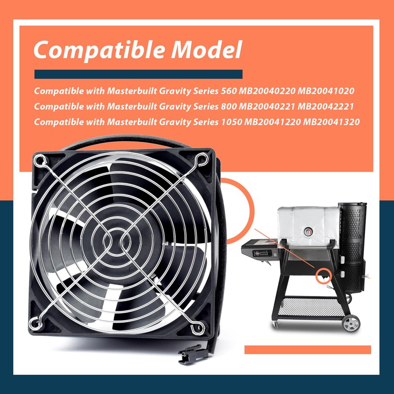 9904190040 Fan and Lid/Door Switch Kit Compatible with Masterbuilt Gravity