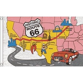 Route 66 Flag 5ft x 3ft