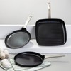 BergHOFF Graphite Non-stick Ceramic Pancake Pan 10.25", Recycled Aluminum, CeraGreen