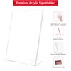 Acrylic Sign Holder 8.5 x 11 Inches with Business Card