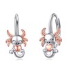 925 Sterling Silver Unicorn Sloth Axolotl Earrings Leverback Jewellery for