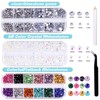 DMQ Crystal Nail Gem, 4500PCS AB Nail Art Rhinestones, AB
