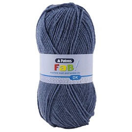 Patons Fab DK Kitting/Crochet Yarn Double Knitting Wool 100g Balls and 100% Acrylic Machine Washable & Tumble Dry Yarn - 44 Colours in The Range - Colour 2324 - Fruity - 5 x 100g Balls