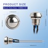 Zoyseay 12mm Mini Push Button Switch Push On/Off Silver or