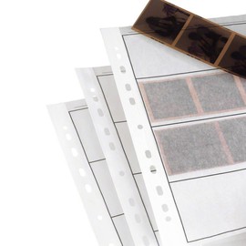 100 x Negative Filing Sheets for 120 Film. Acid-Free, Archival Safe. Premium Glassine Paper Archive Storage Pages for Ring Binders. Medium Format.