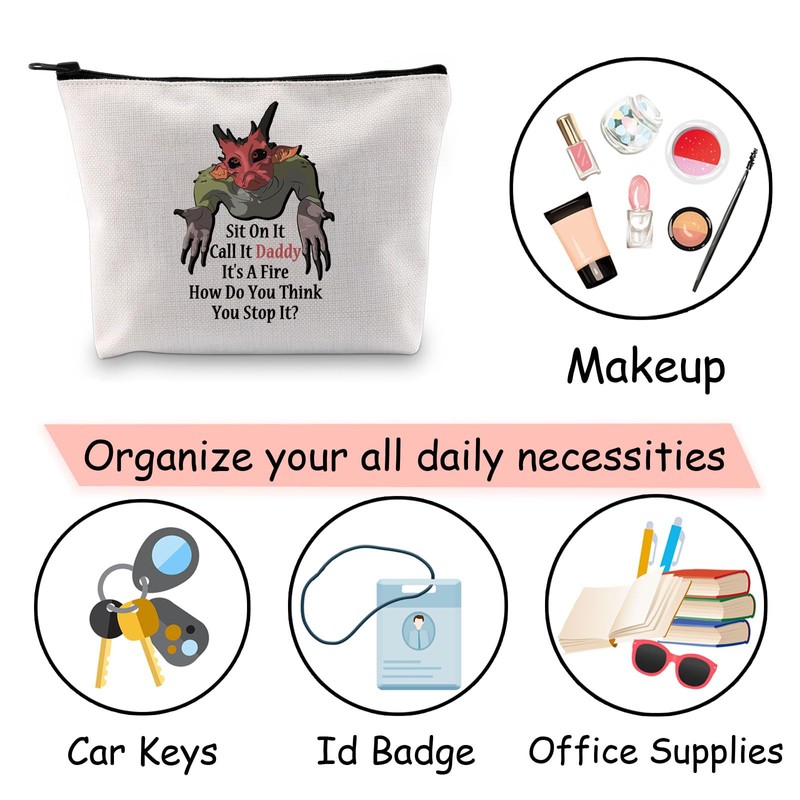 Funny BG3 Game Inspired Cosmetic Bag Sit On It and