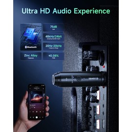 Donner XLR Bluetooth Receiver, Wireless Bluetooth Adapter for Speakers, PA Systems, Audio Mixer, DJ Systems, Bluetooth 5.3, 20 Hours Battery Life (CV-1)