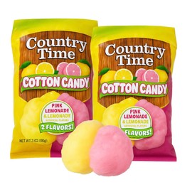 Country Cotton Candy, Pink Lemonade & Lemonade Flavors by Macco - 3 oz Bags - 2 Pack