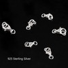 Set of 6 Sterling Silver 925 Chain Clasp, Bracelet Clasp